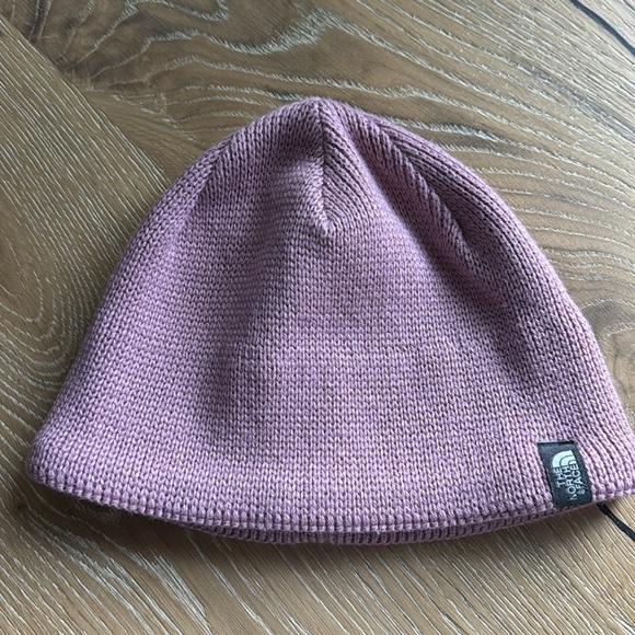 NWOT The North Face Pink Knit Beenie Cap soft warm OS - Picture 2 of 9